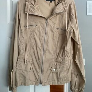 Light Tan Women's Lightweight Trench Jacket